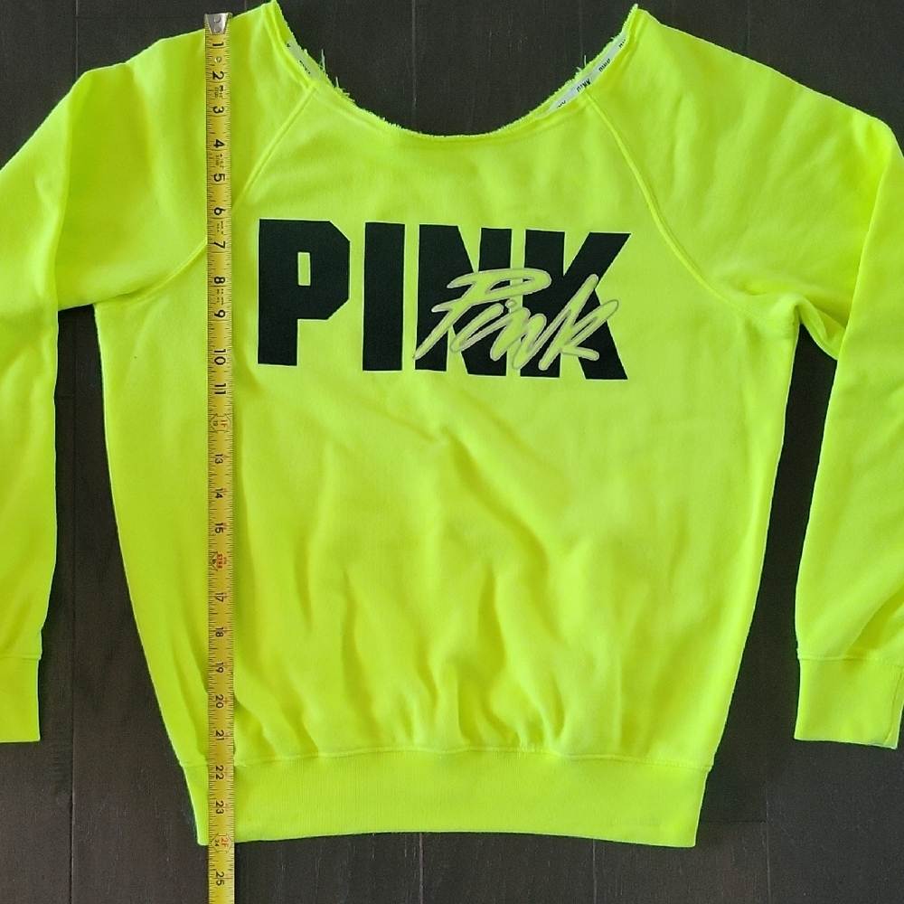 PINK Victoria's Secret Neon Sweatshirt - Picture 4 of 7